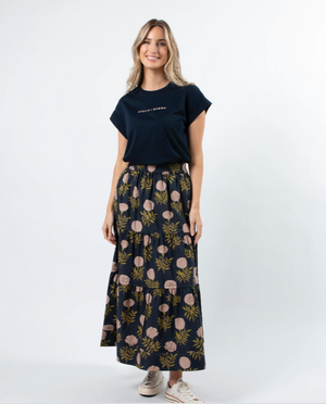 Stella Gemma Tori Skirt Flore Navy