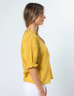 Stella+Gemma DANA BLOUSE - CANARY