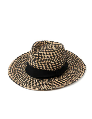 STRAW HAT - DIAMOND CHECK