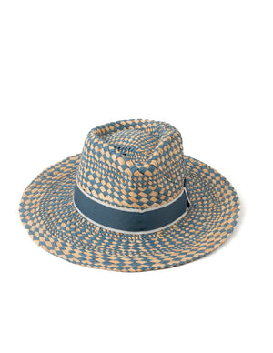 STRAW HAT - DIAMOND CHECK