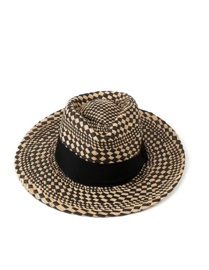 STRAW HAT - DIAMOND CHECK