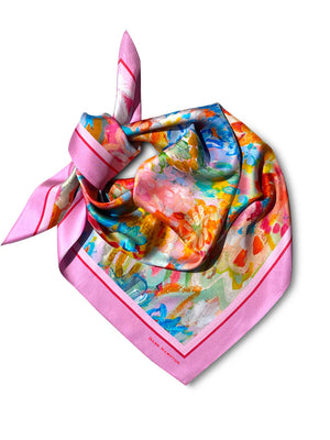 CARRIE BROOMHALL AMELIE LARGE SILK SCARF