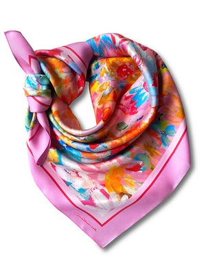 CARRIE BROOMHALL AMELIE LARGE SILK SCARF