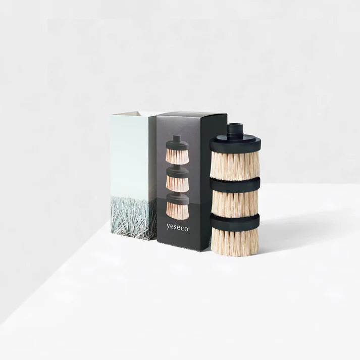 Yesēco Replacement Brush Head Pack - Black