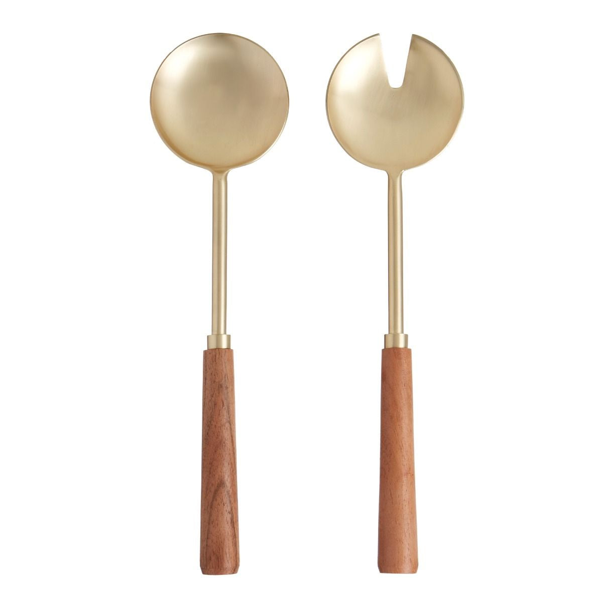 Acacia Wood & Stainless Steel Salad Servers Amalfi