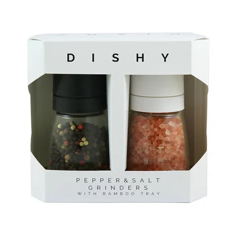 Dishy Pepper & Salt Grinder Set