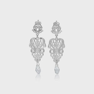 Palais Silver Earrings - Fabuleux Vous