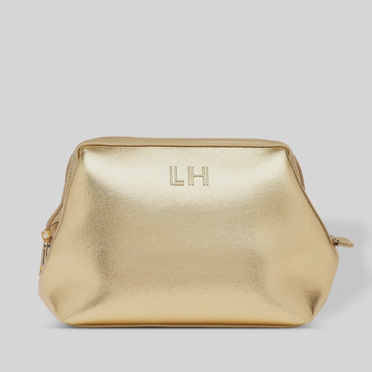 Eliza Neoprene Makeup Bag - Gold - Louen Hide