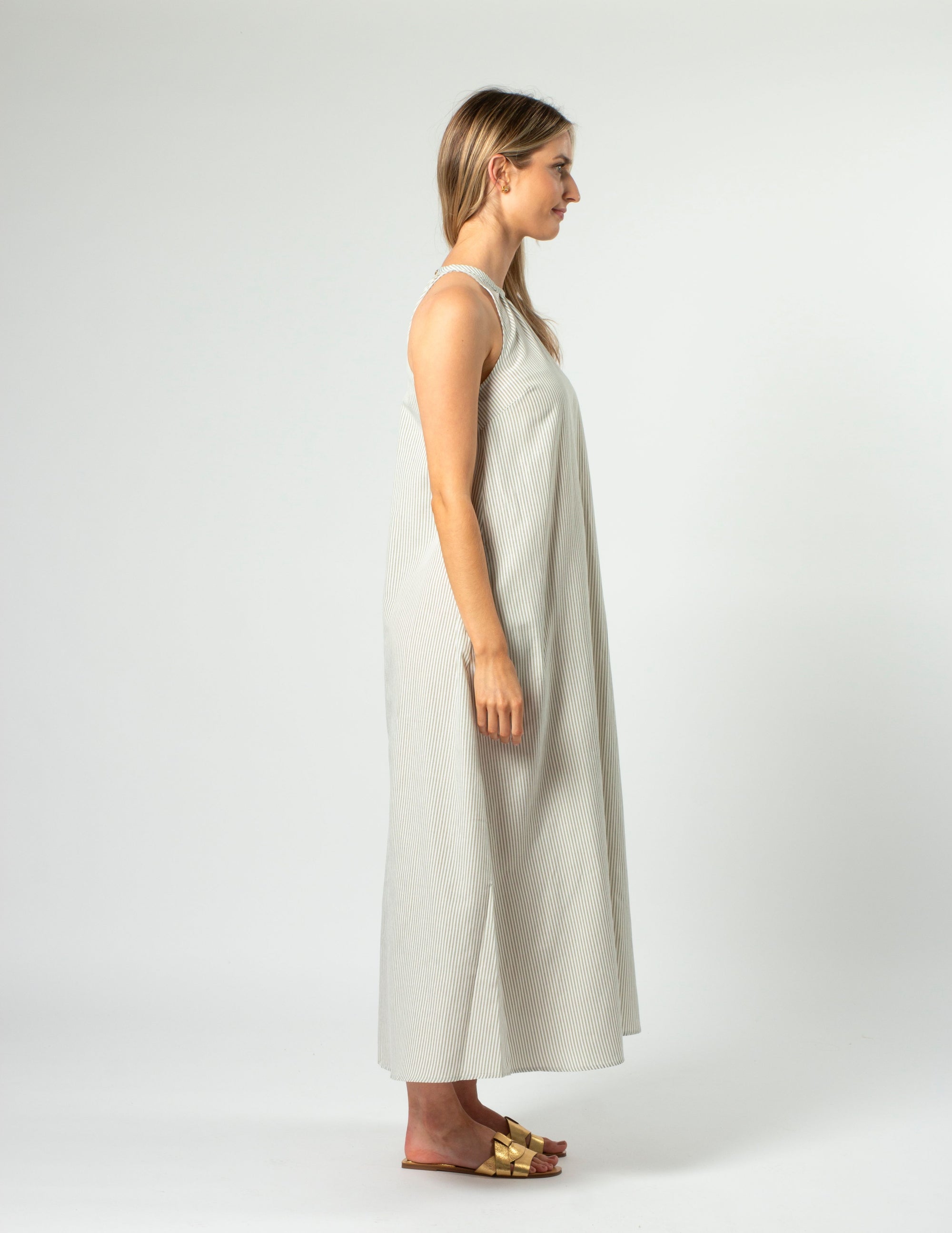 Nyla Dress Khaki - Stella + Gemma