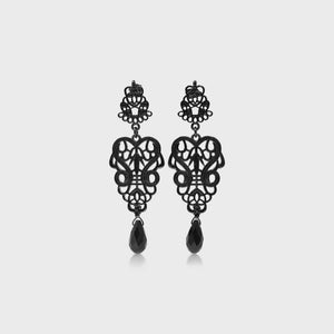 Palais Black Earrings - Fabuleux Vous