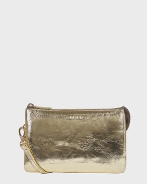 Saben Tilly Crossbody -Light Gold Crinkle