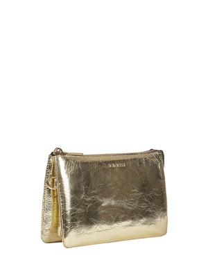 Saben Tilly Crossbody -Light Gold Crinkle