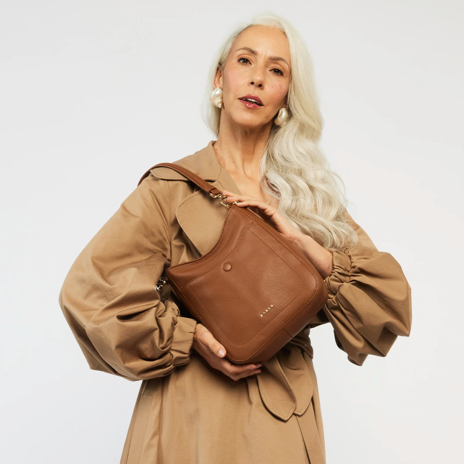 Rosie Shoulder Bag - Tan - Saben