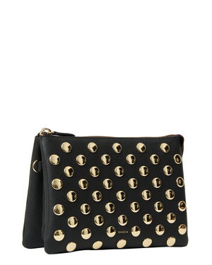 Big Sis Tilly Crossbody -  Black & Gold Stud