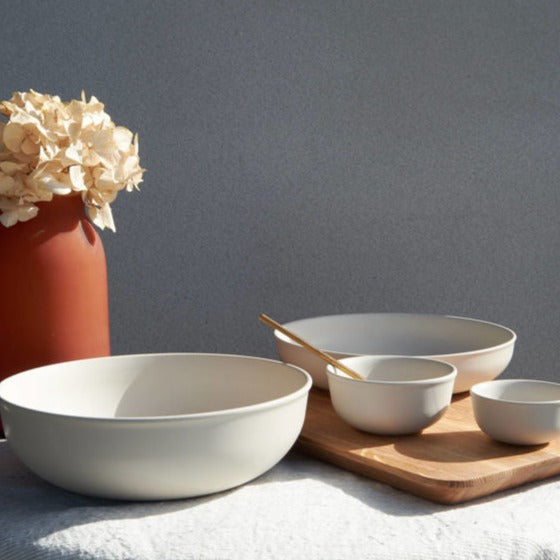 Halo High Serving Bowl - Oat - Citta