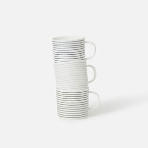 Citta Stripe Coffee Cup - Navy/White