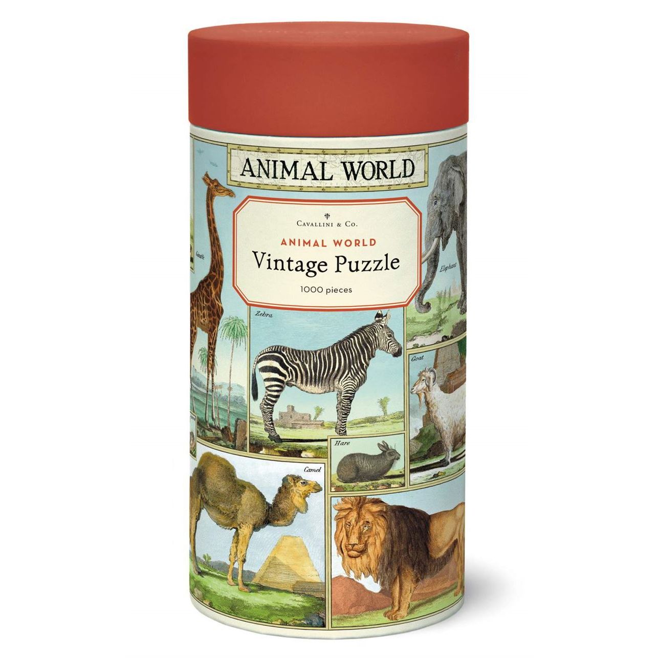 Animal Word 1000pc Puzzle - Cavallini