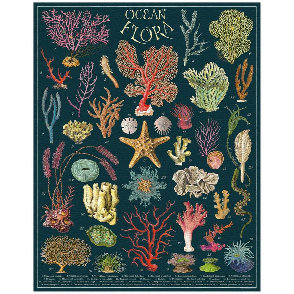 Ocean Flora Puzzle - Cavallini & Co