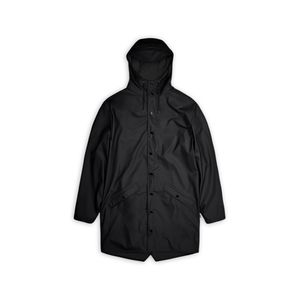 Rains Long Jacket - Black