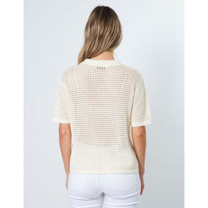 Holly Knit top Bone - Stella + Gemma