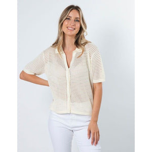 Holly Knit top Bone - Stella + Gemma