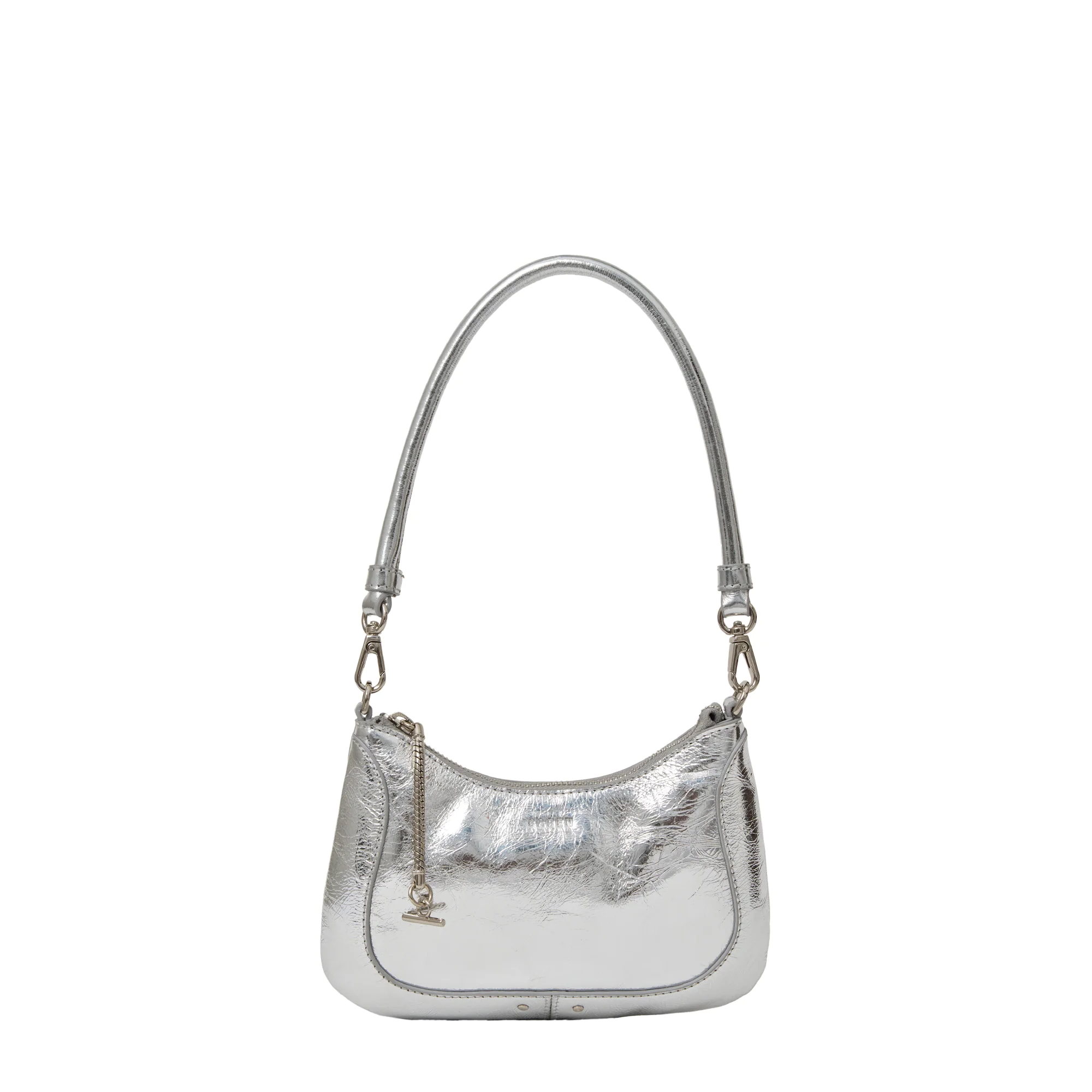 Sammie Mini Bag - Silver Crinkle - Saben