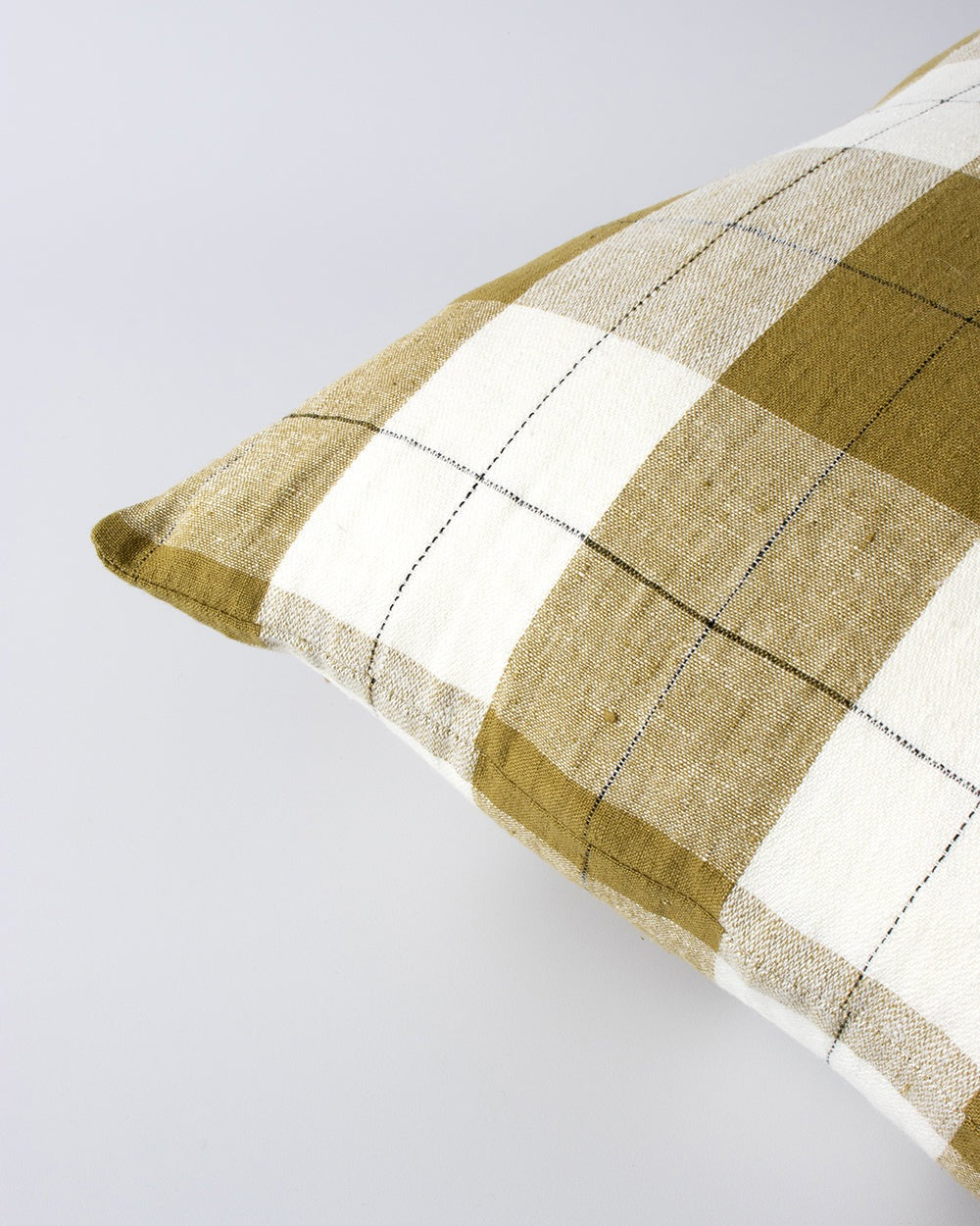 Mulberi Ochre Ivory Willis Cushion