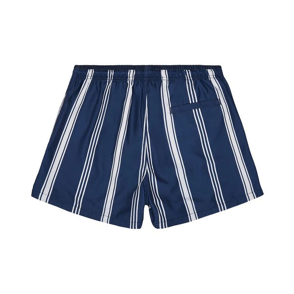 Dock & Bay Navy Pinstripe Swim Shorts