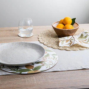 Scallop Edged Round Placemat