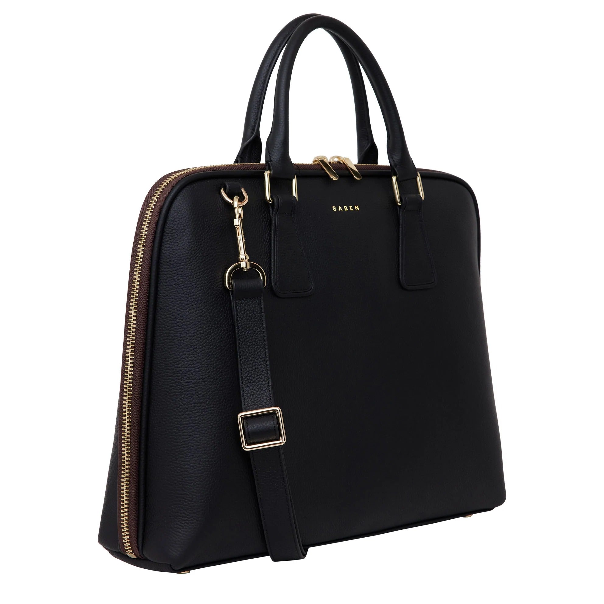 Saben Black Parker Briefcase