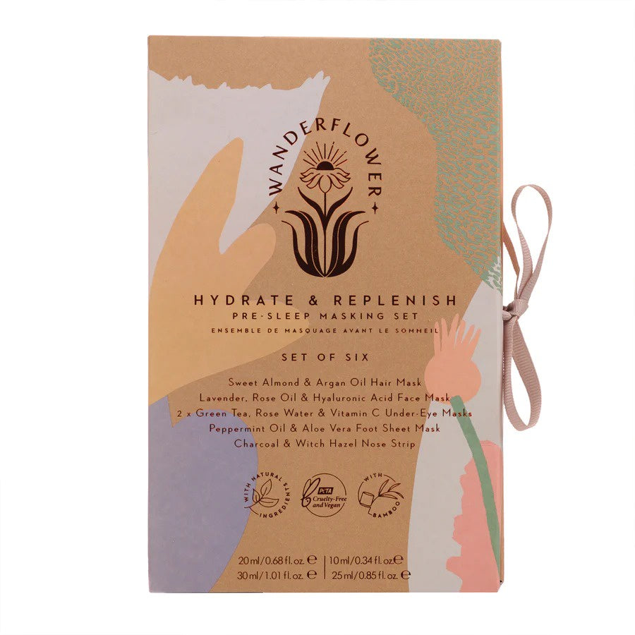 Wanderflower Hydrate & Replenish Sheet Mask Set