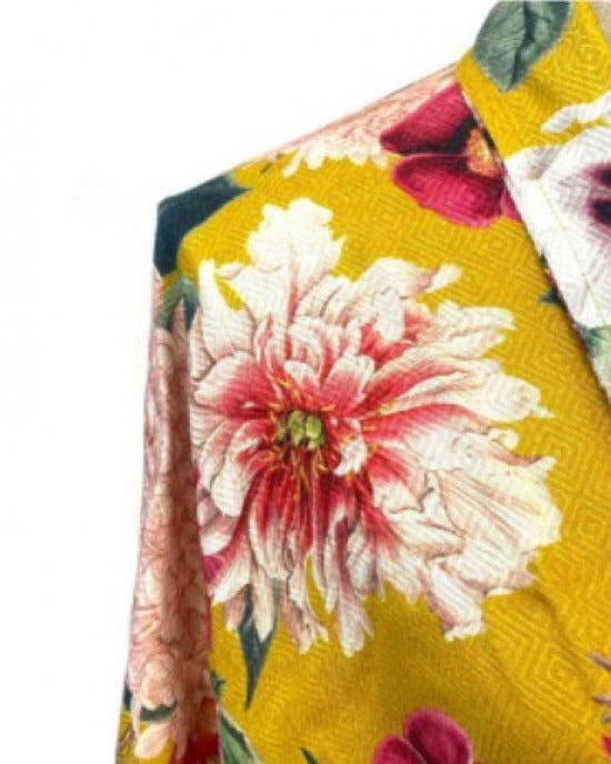 Blazing Daisy Ochre Paradise Diamond Kimono