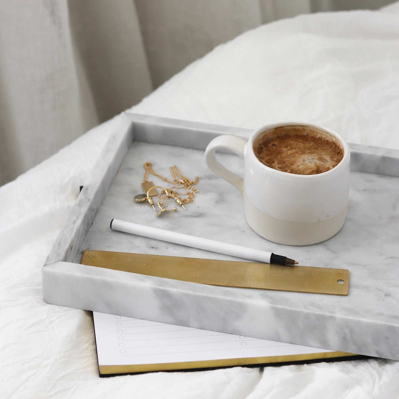 Papier HQ Marble Rectangle Tray